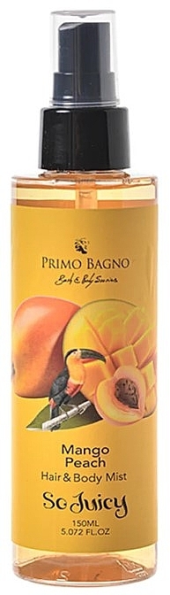 Мист для волос и тела "Манго и персик" - Primo Bagno Mango Peach Hair & Body Mist — фото N1