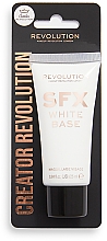 Отбеливающая матовая основа под макияж - Makeup Revolution Creator Revolution SFX White Base Matte Foundation — фото N1