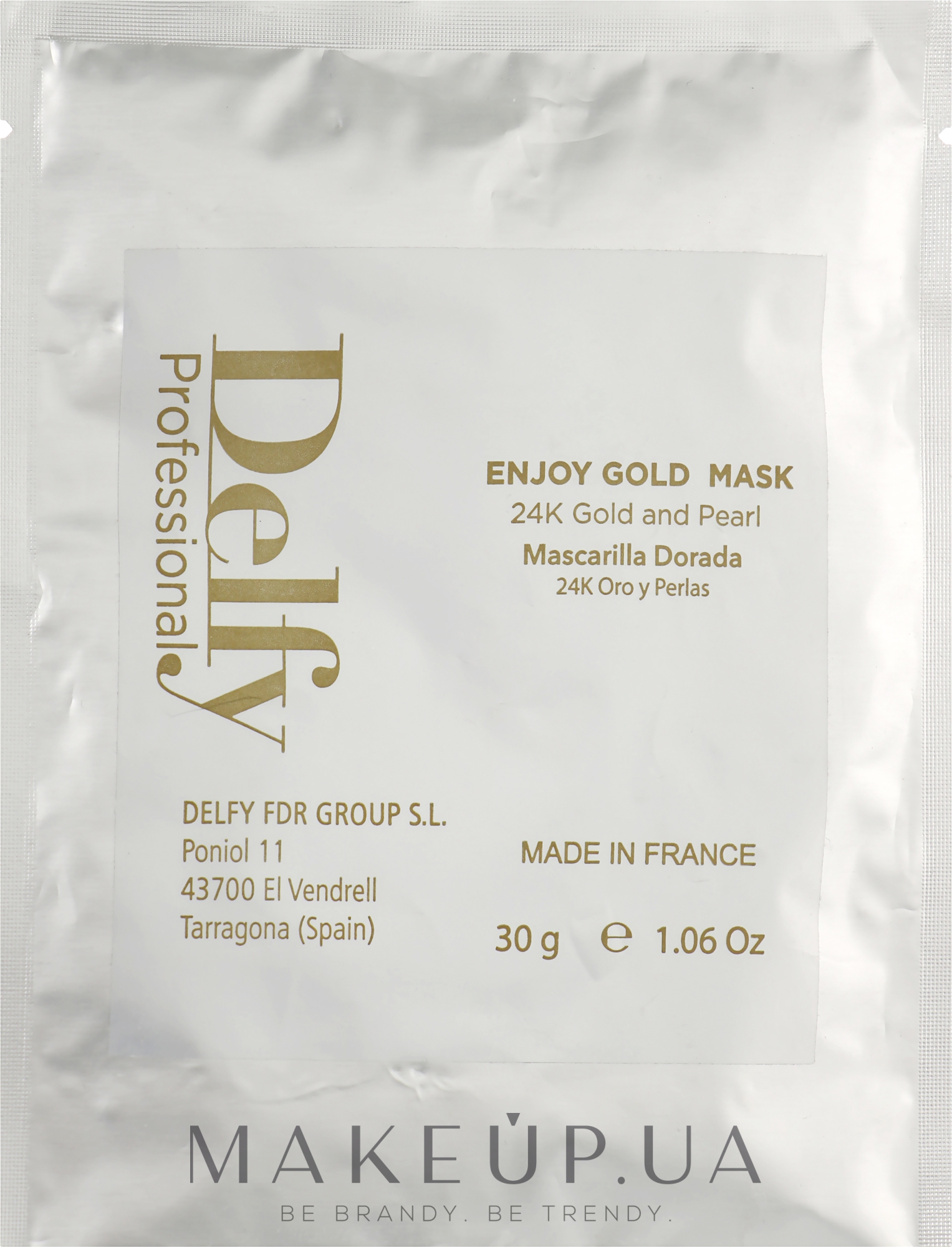 Відлущувальна маска для обличчя - Delfy Cosmetics Enjoy Gold Mask — фото 30g