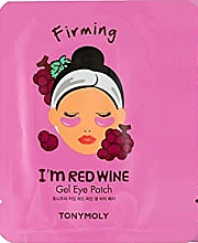 Парфумерія, косметика Гелеві патчі для очей з екстрактом червоного винограду - Tony Moly Red Wine Eye Mask