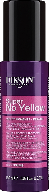 Спрей для нейтралізації жовтизни волосся - Dikson Super No-Yellow 12in1 Sprey — фото N1
