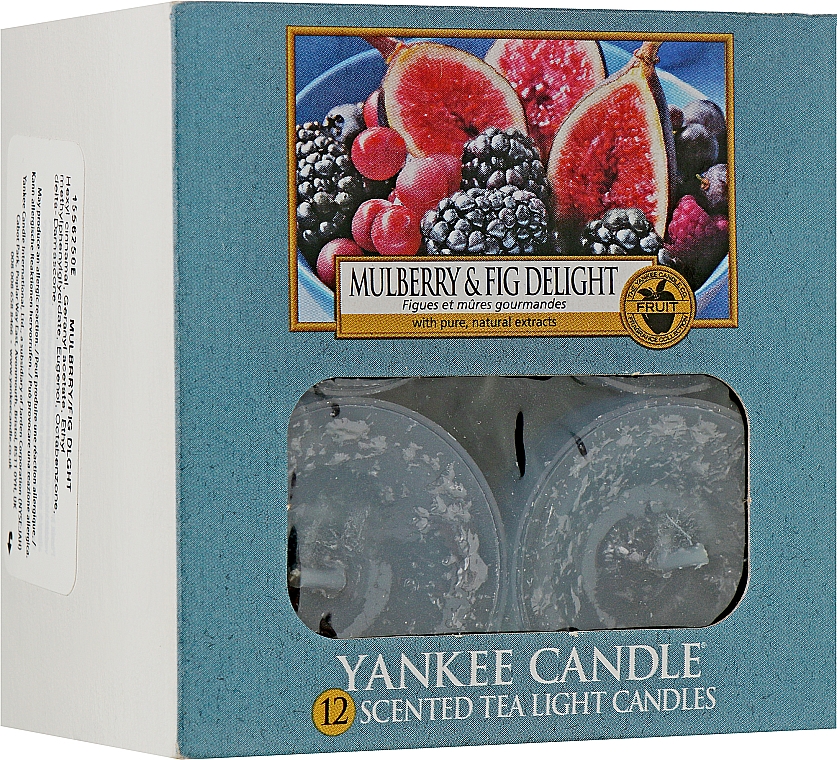 Чайні свічки - Yankee Candle Scented Tea Light Candles Mulberry & Fig — фото N1