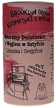Духи, Парфюмерия, косметика Дезодорант-стик с углем "Лайм и грейпфрут" - Brooklyn Groove Deodorant Stick