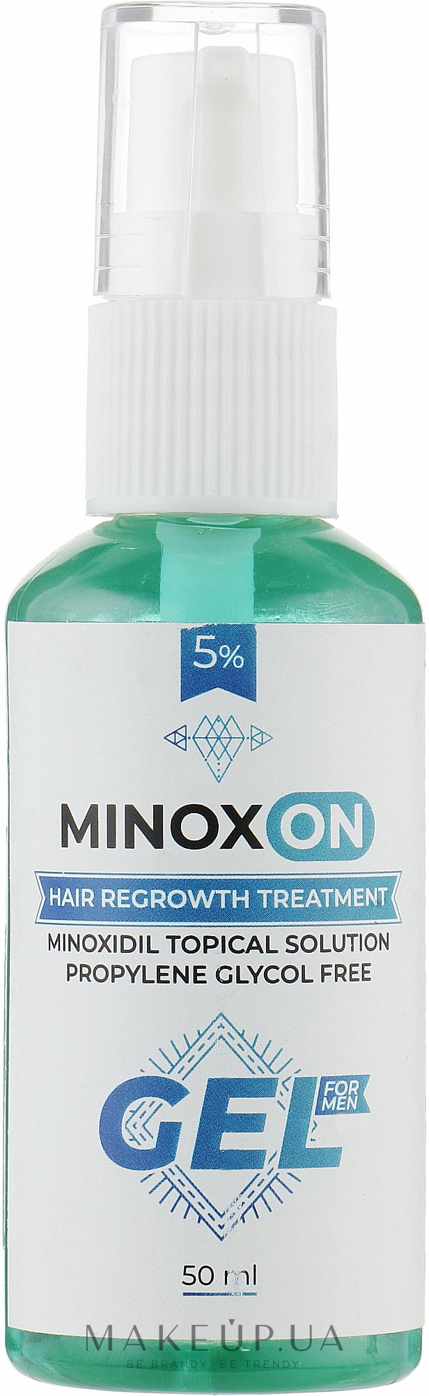 Гель для роста волос 5% - Minoxon Hair Regrowth Treatment Minoxidil Topical Solution Propylene Glycol Free 5% — фото 50ml