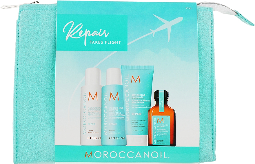 Набор - Moroccanoil Repair Takes Flight (oil/25ml + shm/70ml + cond/70ml + mask/75ml)