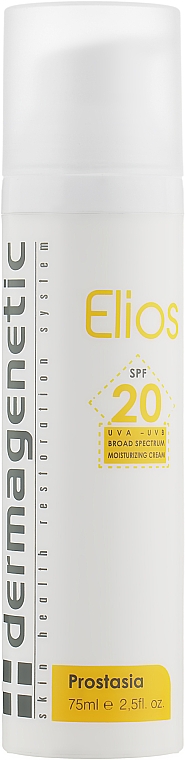 Солнцезащитный крем SPF20 - Dermagenetic Sunscreen Elios SPF20 3in1 UVA/UVB Cream — фото N1