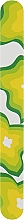 Духи, Парфюмерия, косметика Пилка для ногтей, прямая, 180/240, зеленая абстракция - Avenir Cosmetics