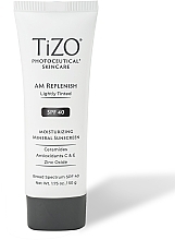 Крем дневной питательный с легким оттенком для лица - TiZO Photoceutical Skincare AM Replenish Lightly Tinted SPF 40 — фото N1