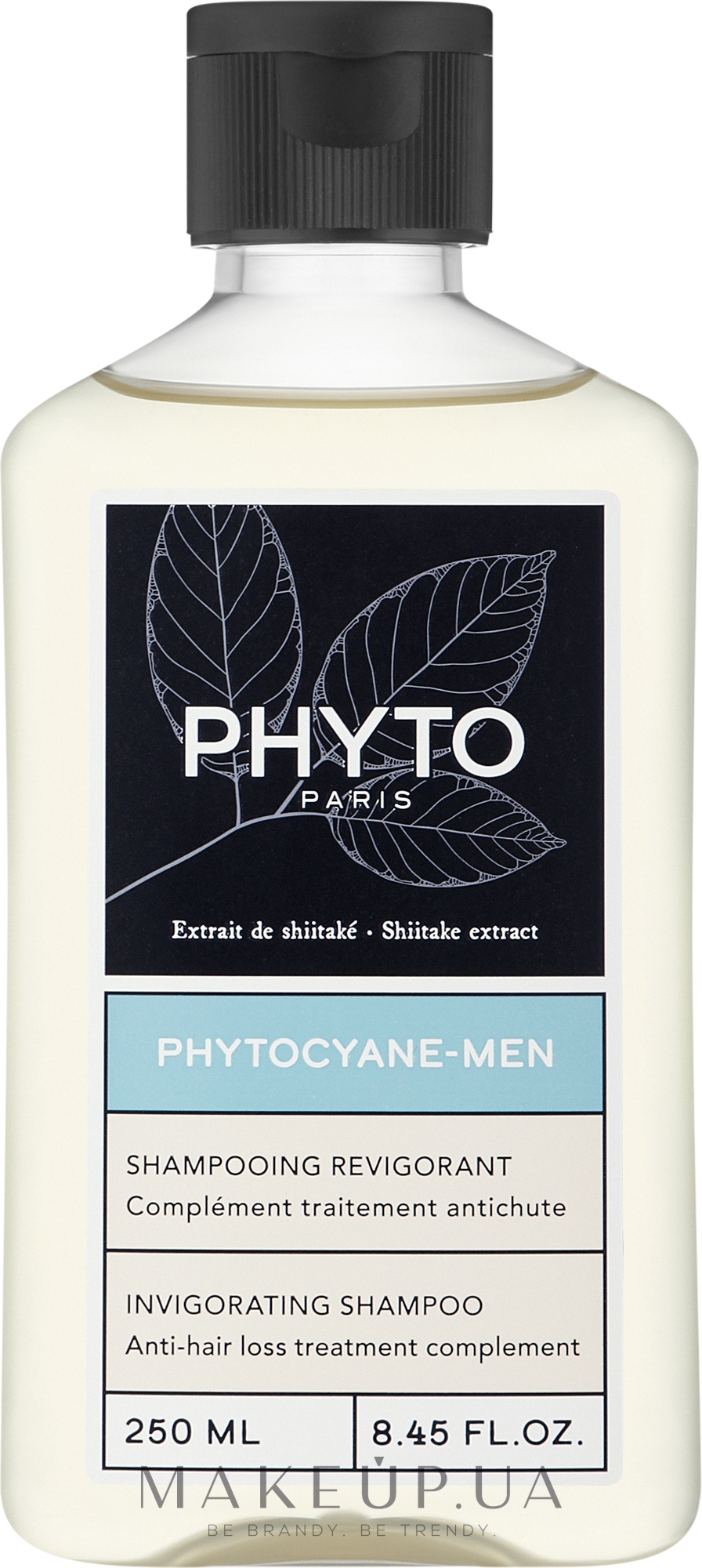 Восстанавливающий шампунь для волос мужчин - Phyto Phytocyane Men Invigorating Shampoo  — фото 250ml