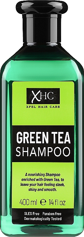 Шампунь для сухого й пошкодженого волосся "Зелений чай" - Xpel Marketing Ltd Hair Care Green Tea Shampoo — фото N1