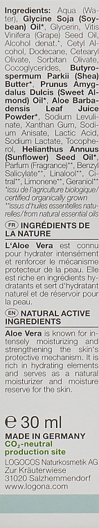 Крем для обличчя нічний для чутливої шкіри - Logona Facial Care Night Cream Organic Aloe — фото N3