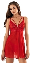 Духи, Парфюмерия, косметика Полупрозрачная сорочка с кружевом "Angelina" red - Jasmine