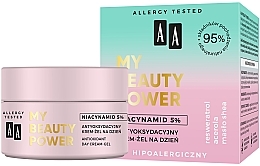 Антиоксидантный дневной крем-гель для лица - AA My Beauty Power Niacynamid 5% Antioxidant Day Cream-Gel — фото N1