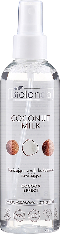Тонизирующая увлажняющая кокосовая вода - Bielenda Coconut Toning Moisturizing Coconut Water — фото N1