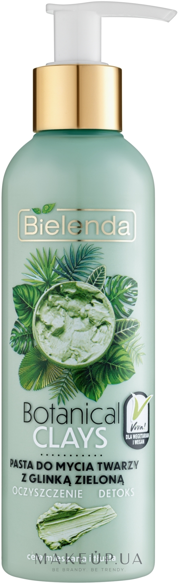 Паста для обличчя із зеленою глиною - Bielenda Botanical Clays Vegan Face Wash Paste Green Clay — фото 215g