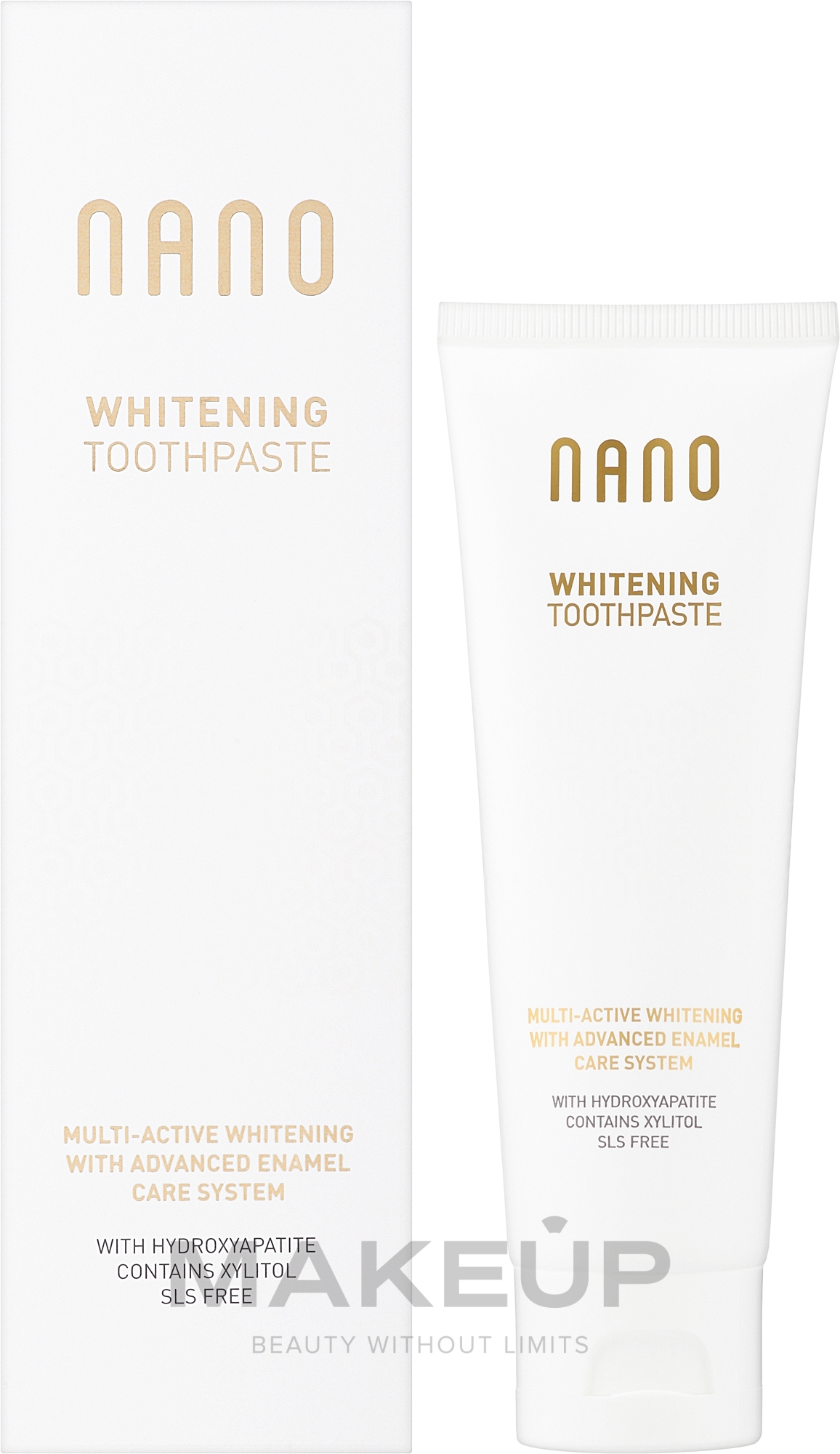 Зубна паста "Відбілювання+ремінералізація з гідроксипатитом" - WhiteWash Laboratories Nano Whitening Toothpaste — фото 75ml