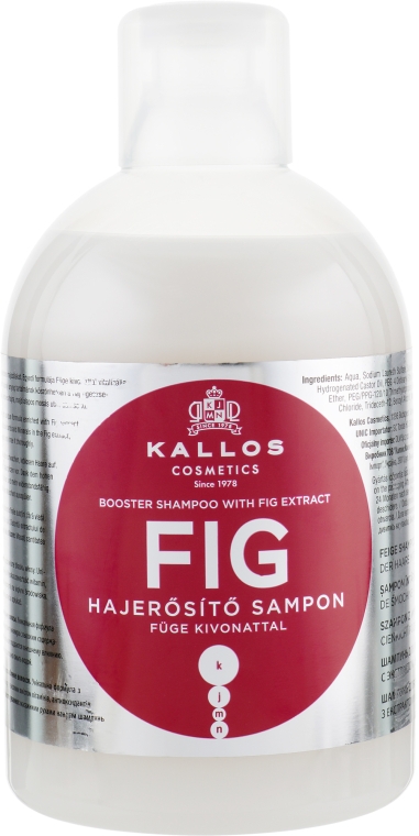 Восстанавливающий шампунь - Kallos Cosmetics FIG Booster Shampoo With Fig Extract