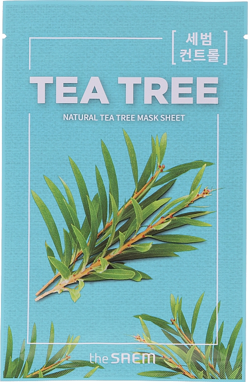 Тканинна маска з екстрактом чайного дерева - The Saem Natural Tea Tree Mask Sheet — фото N3
