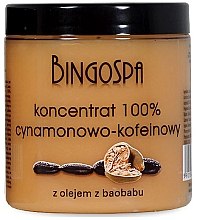 Парфумерія, косметика Концентрат кориці та кофеїну, з екстрактом олії баобаба - BingoSpa 100% Cinnamon And Caffeine Concentrate With Baobab Oil