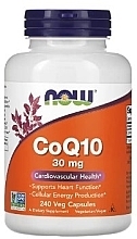 Парфумерія, косметика Коензим Q10, 30 мг, 240 капсул - Now Foods CoQ10