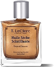 Парфумерія, косметика Суха олія для тіла та волосся - T.Leclerc Shimmering Dry Oil