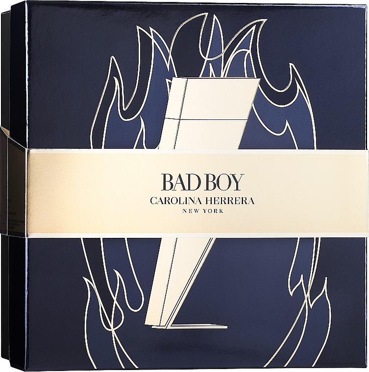 Carolina Herrera Bad Boy - Набір (edt/100ml + edt/mini/10ml + deo/100ml) — фото N1