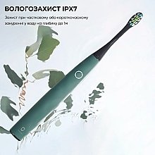 Електрична зубна щітка Oclean Air 2T Green, футляр, настінне кріплення - Oclean Air 2T Electric Toothbrush Green — фото N16