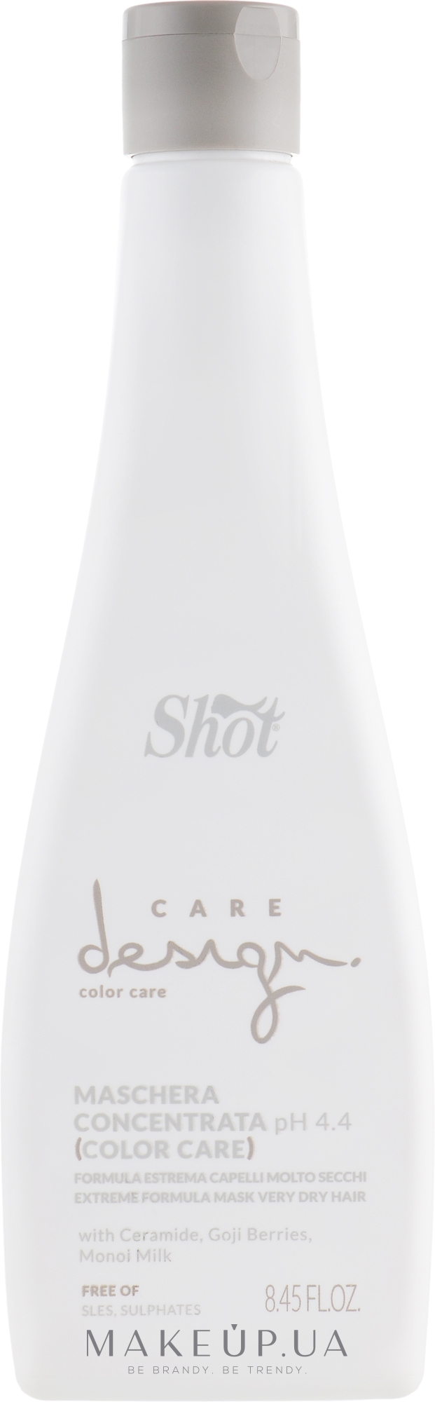 Маска-концентрат для фарбованого волосся - Shot Care Design Color Care Extreme Formula Mask Very Dry Hair — фото 250ml