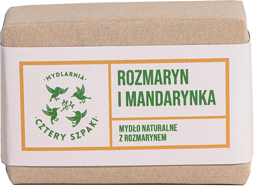Натуральное мыло "Мандарин и розмарин" - Cztery Szpaki — фото N2