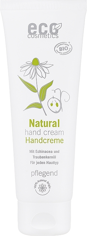 Крем для рук з екстрактом ехінацеї і оливковим маслом - Eco Cosmetics — фото N1