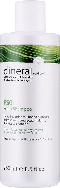Шампунь для чутливої шкіри голови - Ahava Clineral Pso Scalp Shampoo — фото N1