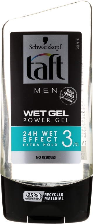 Гель для волосся, ефект мокрого волосся  - Taft Looks Wet Look Shine Gel — фото N5