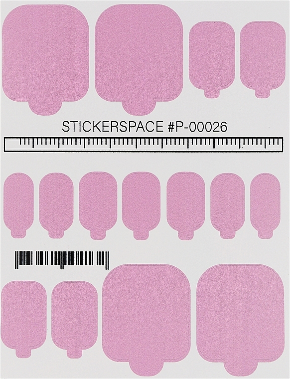 Дизайнерские наклейки для педикюра "Wraps P-00026" - StickersSpace — фото N1