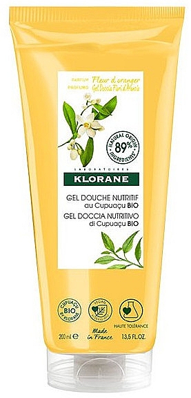 Гель для душа с органическим цветком апельсина - Klorane Nutrition Shower Gel With Organic Orange Blossom Cupuacu — фото N1