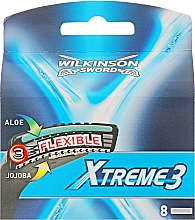 Набір змінних лез "Xtreme 3 Flexible", 8 шт. - Wilkinson Sword Xtreme 3 Flexible — фото N1