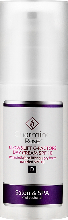 Дневной крем для лица - Charmine Rose Glow&Lift G-Factors Day Cream SPF10 — фото N4