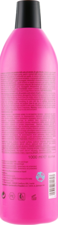 Живильний шампунь з протеїнами шовку та екстрактом часнику - Mirella Hair Factor Nourishing Shampoo — фото N4