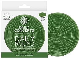 Духи, Парфюмерия, косметика Мочалка для душа, зеленая - Daily Concepts The Daily Round Silicone Scrubber