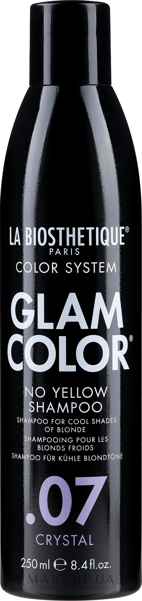 Шампунь для окрашенных волос - La Biosthetique Glam Color No Yellow Shampoo .07 Crystal — фото 250ml