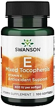 Пищевая добавка "Витамин Е, смешанные токоферолы" - Swanson Vitamin E Mixed Tocopherols 400 IU — фото N1