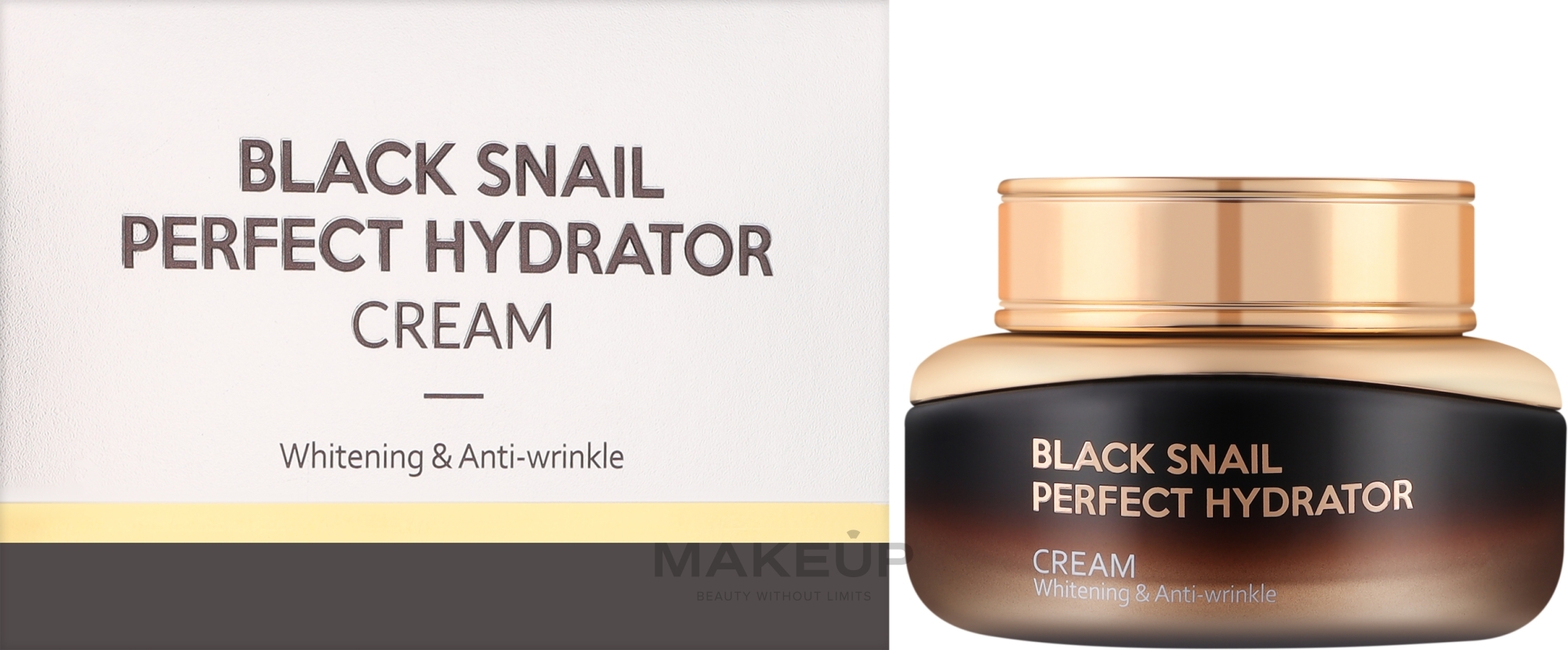 Зволожуючий крем для обличчя з екстрактом муцину чорного равлика - Eshumi Black Snail Perfect Hydrator Cream — фото 55ml