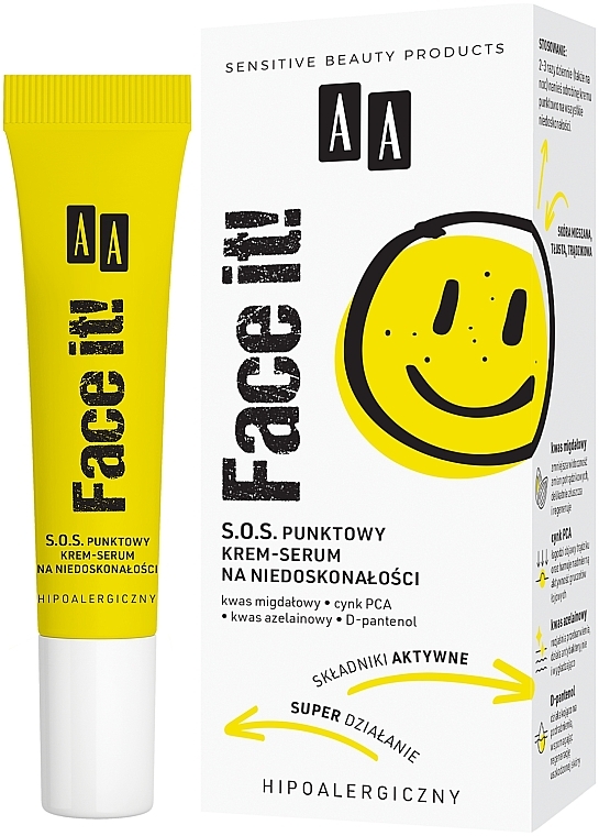Точковий крем-сироватка для недосконалої шкіри - AA Face It! Spot Cream-Serum — фото N1