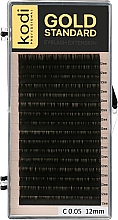 Духи, Парфюмерия, косметика Накладные ресницы Gold Standart C 0.05 (16 рядов: 12 мм) - Kodi Professional