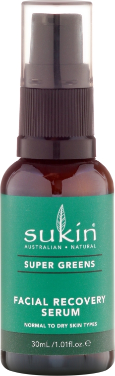 Відновлювальна сироватка для обличчя - Sukin Super Greens Facial Recovery Serum — фото N2