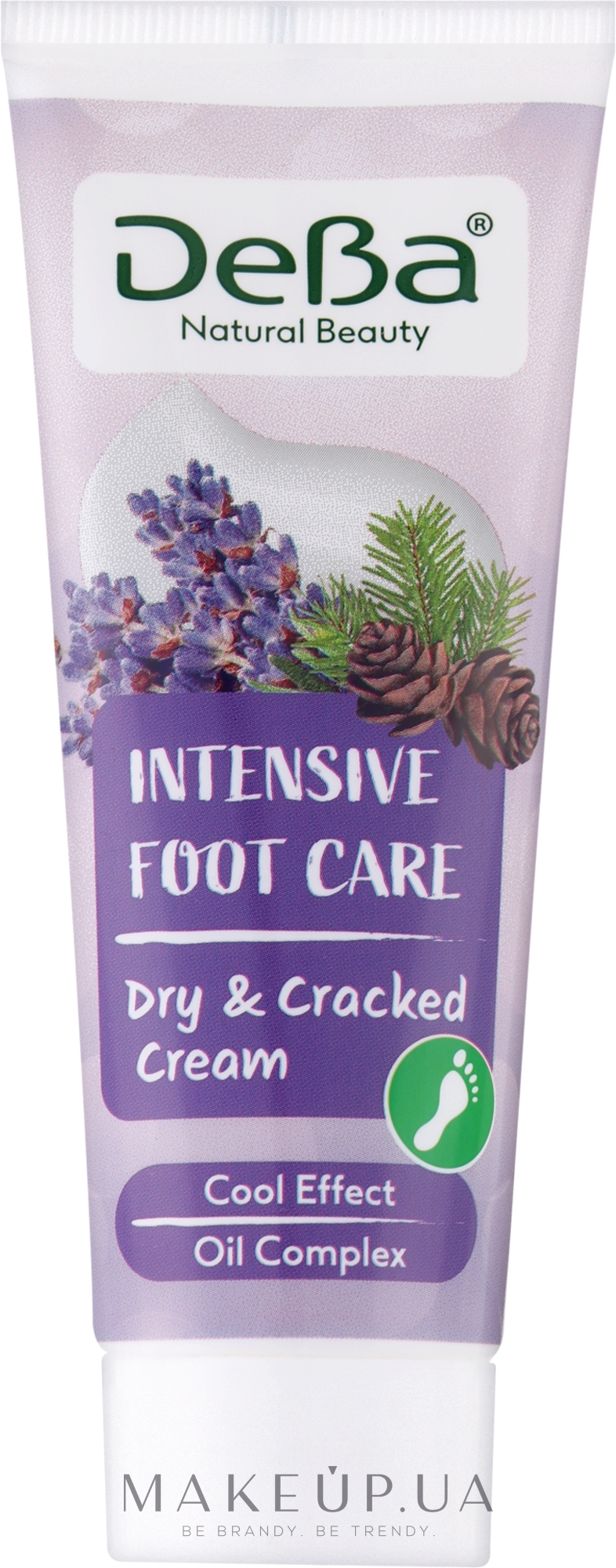 Крем для ног с лавандой - DeBa Natural Beauty Intensive Foot Care Cream — фото 75ml