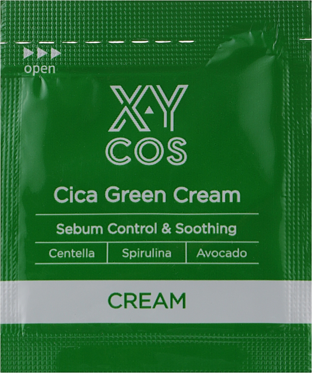 Крем для обличчя з центелою азіатською - XYcos Cica Green Cream (пробник)