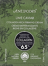 Укрепляющий крем для лица - Antipodes Lime Caviar Collagen-Rich Firming Cream (пробник) — фото N1