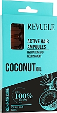 Парфумерія, косметика Активні ампули для волосся з кокосовим маслом - Revuele Coconut Oil Active Hair Ampoules