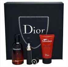 Духи, Парфюмерия, косметика Dior Fahrenheit - Набор (edt/50ml + sh/gel/50ml + edt/3ml refillable)