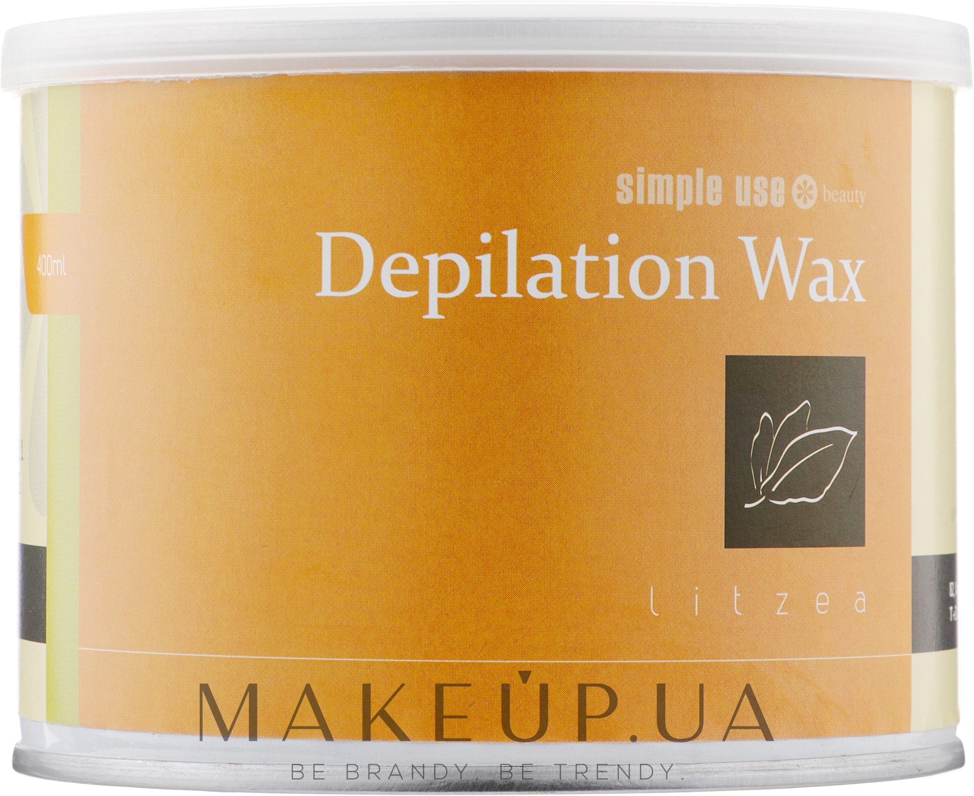 Теплий віск для депіляції в банці "Літцея" - Simple Use Beauty Depilation Wax — фото 400ml